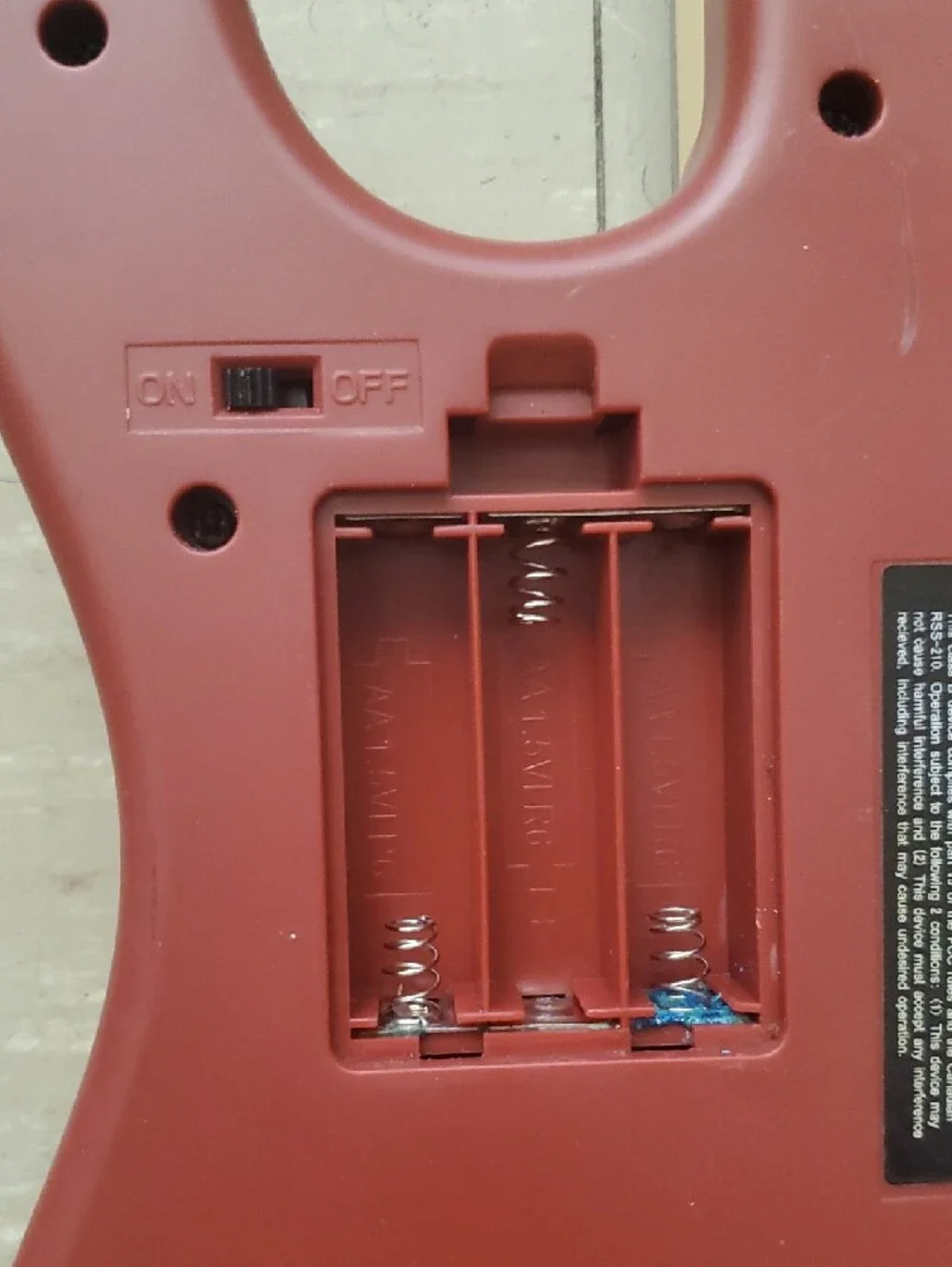 Rock Band 3 Wii U Harmonix Fender Stratocaster Guitar RED 96561 RB3 - NO DONGLE